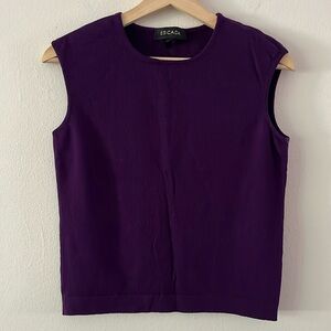 Escada Wool Knit Sleeveless Sweater in Purple size GER 36 / US‎ small
